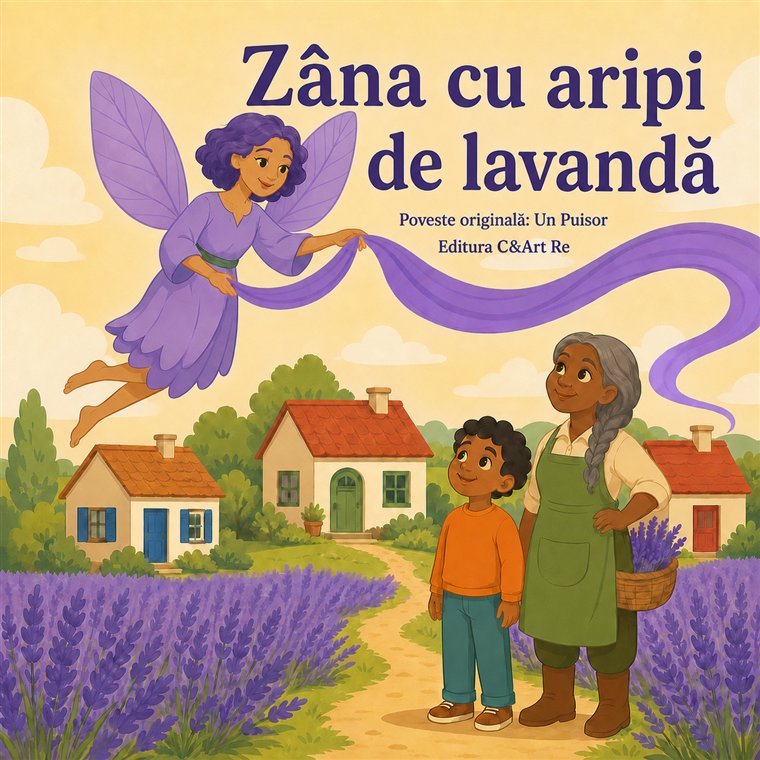 Coperta poveștii Zâna cu aripi de lavandă