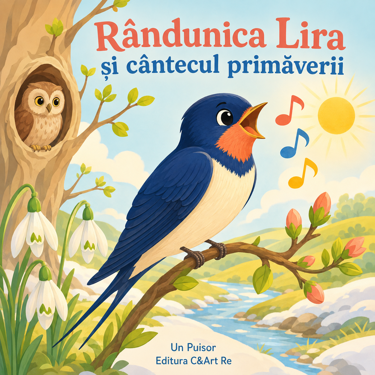 Coperta poveștii Rândunica Lira și cântecul primăverii