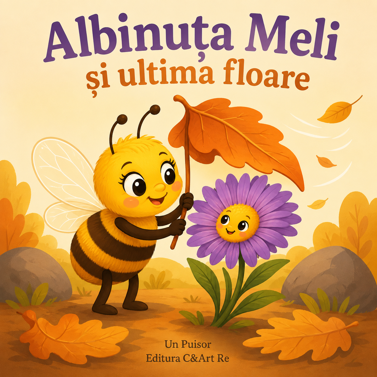 Coperta poveștii Albinuța Meli și ultima floare